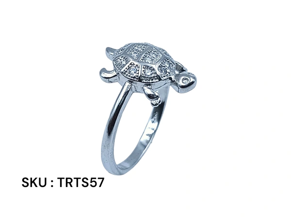 Silver Tortoise Fancy Ring - 2.89, 14