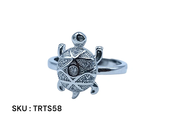 Silver Tortoise Fancy Ring - 2.94, 10
