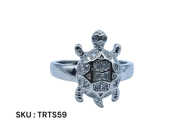 Silver Tortoise Fancy Ring - 6.2, 22