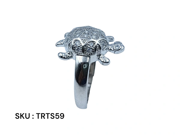 Silver Tortoise Fancy Ring - 6.2, 22