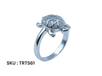 Silver Tortoise Fancy Ring - 2.99, 9