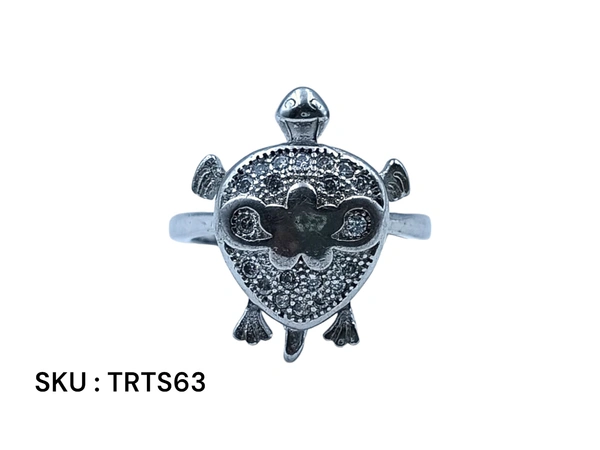 Silver Tortoise Fancy Ring - 4.23, 12
