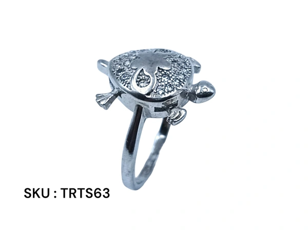 Silver Tortoise Fancy Ring - 4.23, 12