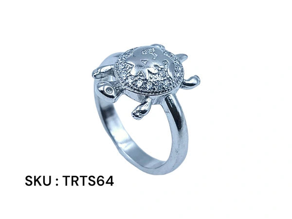 Silver Tortoise Fancy Ring - 3.16, 10
