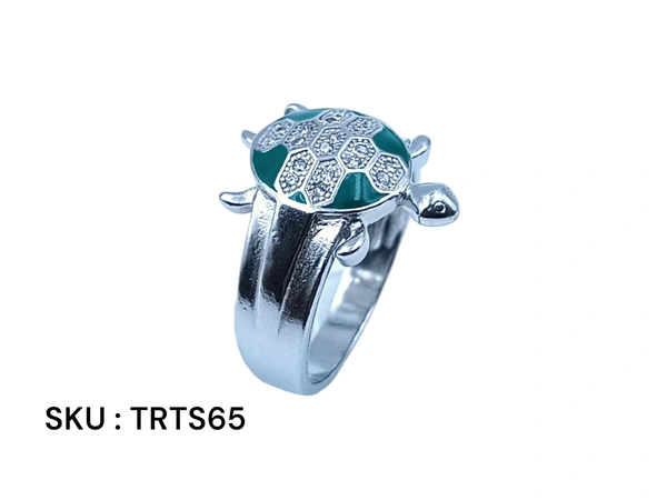 Silver Tortoise Fancy Ring - 5.66, 22