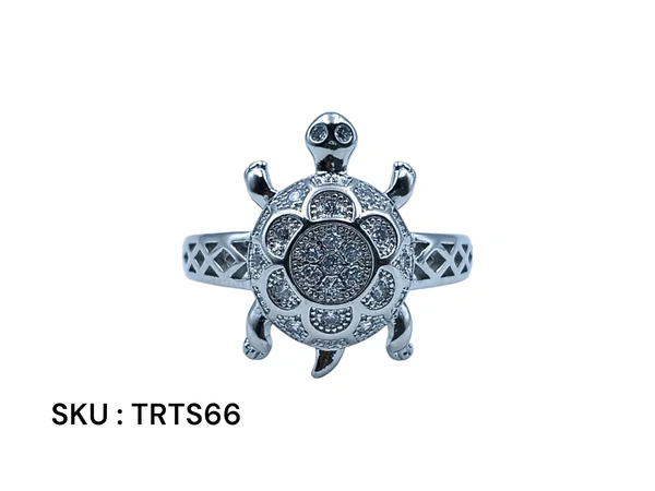 Silver Tortoise Fancy Ring - 5.26, 24