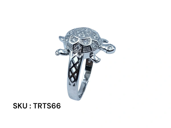 Silver Tortoise Fancy Ring - 5.26, 24