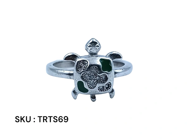 Silver Tortoise Fancy Ring - 3.11, 11