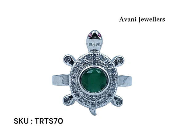 Silver Tortoise Fancy Ring - 3.75, 12