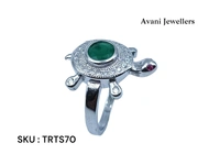 Silver Tortoise Fancy Ring - 3.75, 12