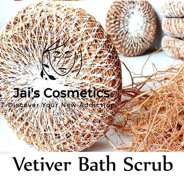 Jai's Cosmetics Natural Sandalwood & Vetiver Roots Bath Scrub - 1 Piece