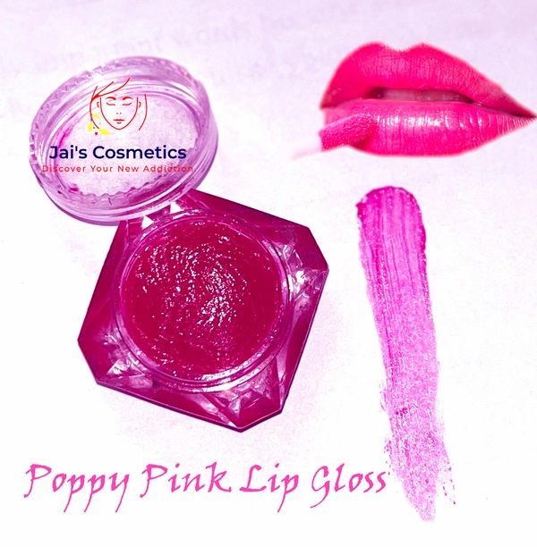 Jai's Cosmetics Poppy Pink Lip Gloss - 20ml