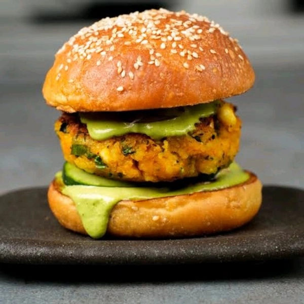 Fried Crunchy Chicken Burger 