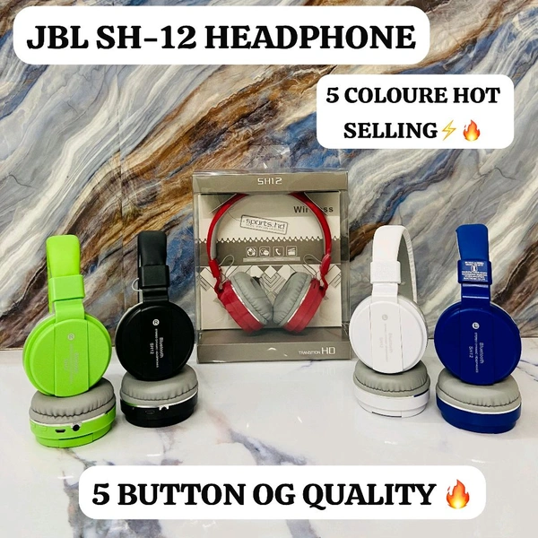 New SH-12 Headphone 💯% Og Super Quality 5Button+ 5Coloure High Sound Quality 