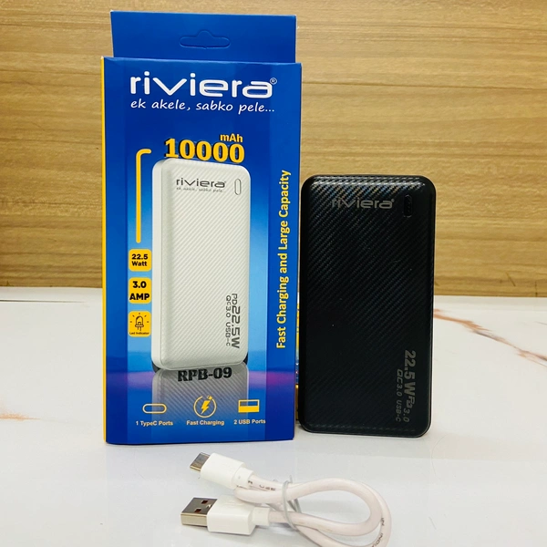 New Rivera RPB-09 10000mAh Power Bank