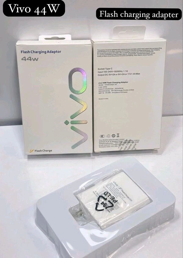 Vivo 44W Flash Charger 💯% Og Quality 