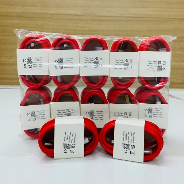 ONEPLUS  Oneplus Warp Charge Dash Type-C Cable 💯% Care Og Cable (10Amp)