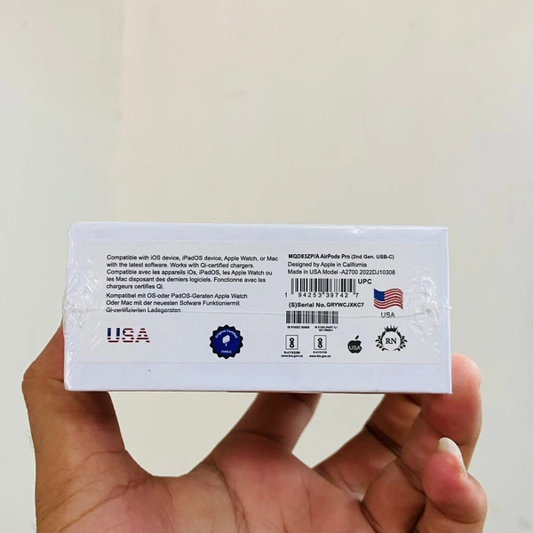 New Airpod Pro2 💯% Og C type Pin Touch Volume 598 Mah Big Battery 1by1 Laminated