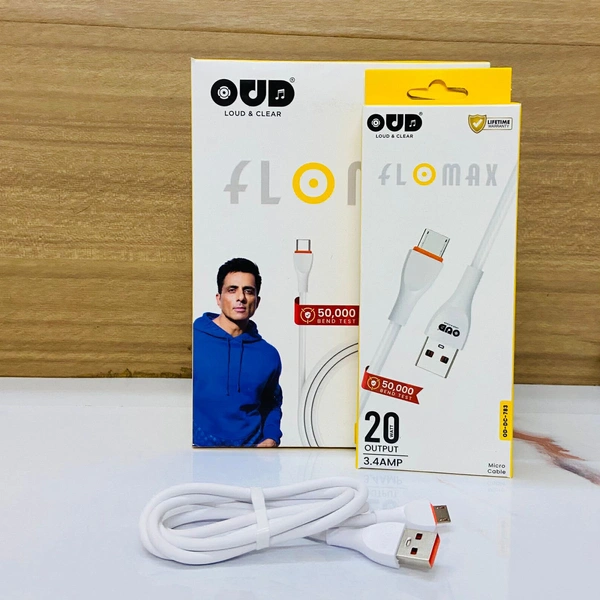 OUD New Flomax Type-C Cable 20Watt 3.4amp 