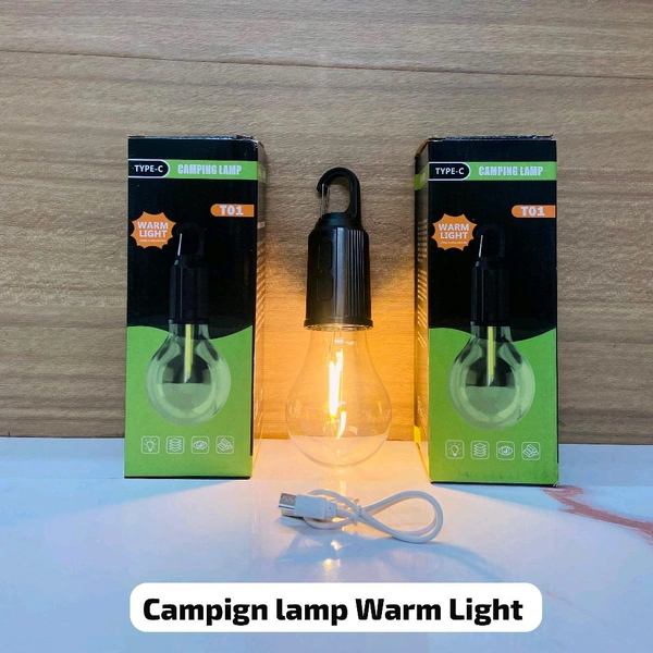 New Camping Lamp Rechargeable Warm Light 