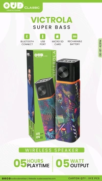 New OUD Victrola Bluetooth Speaker Superb Sound Quality 