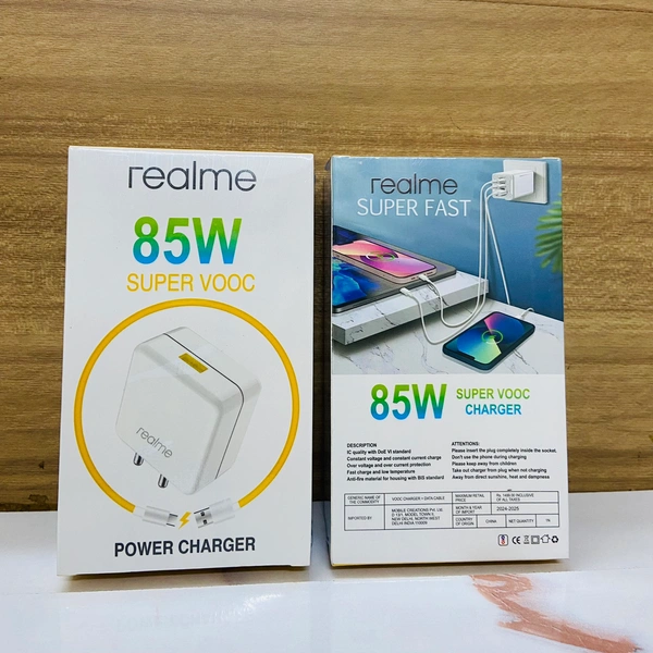 Realme 85W Super Vooc Charger 💯% Og Quality 