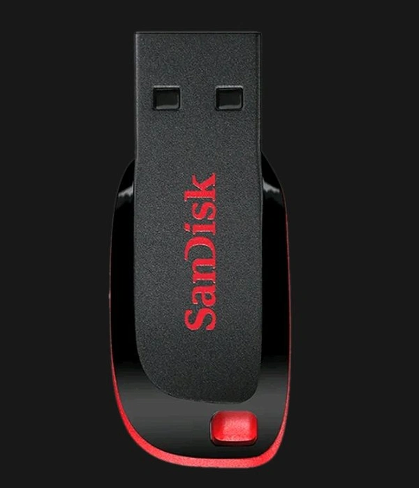 SanDisk Pendrive Cruzer Blade  USB 2.0 Flash Drive (Red & Black) - 32GB
