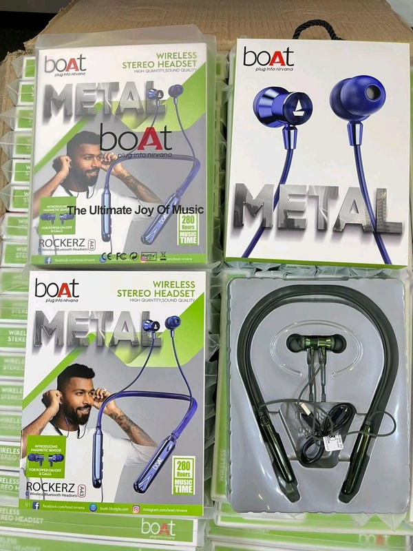 Boat Rockerz (A43) 💯% Og magnetic 🧲 on off+ Metal & Magnet 🧲 Ear China 🇨🇳 Double Packing