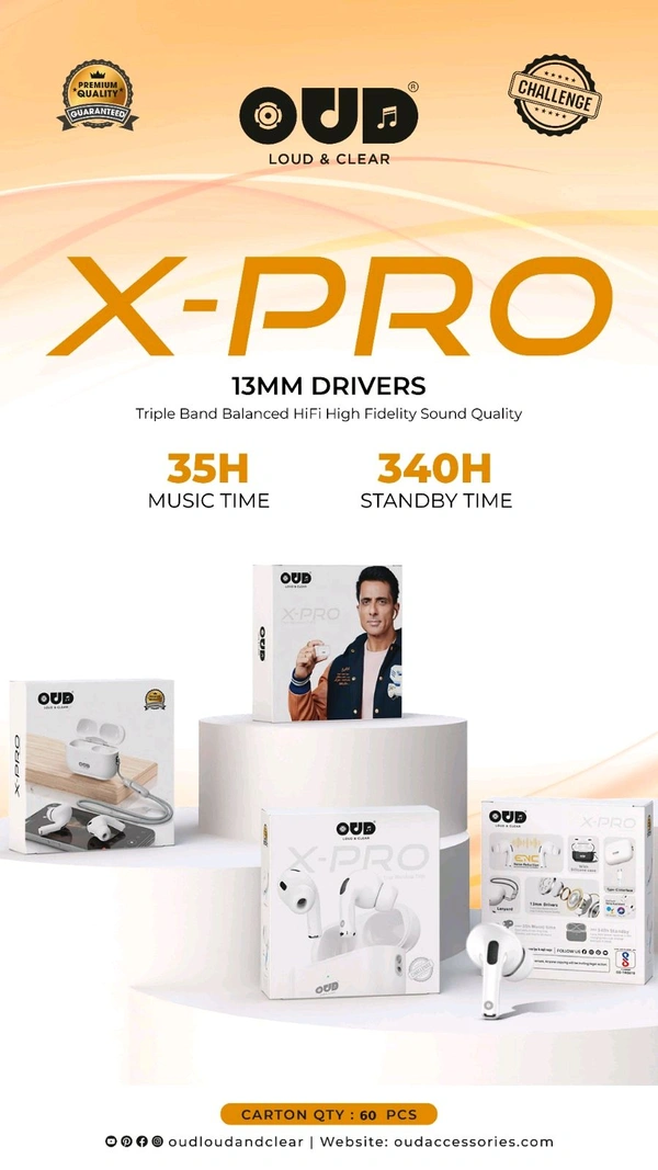 Oud X-Pro Earbuds Original Quality 
