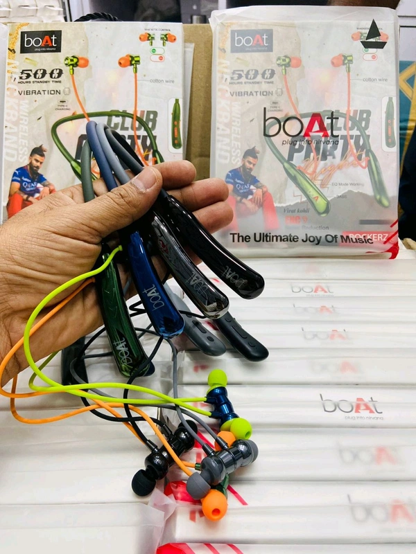 Boat Rockerz (452) Magnetic 🧲 on Off+ Bass+ Colour full Buds+ All Shiny+ Double Box