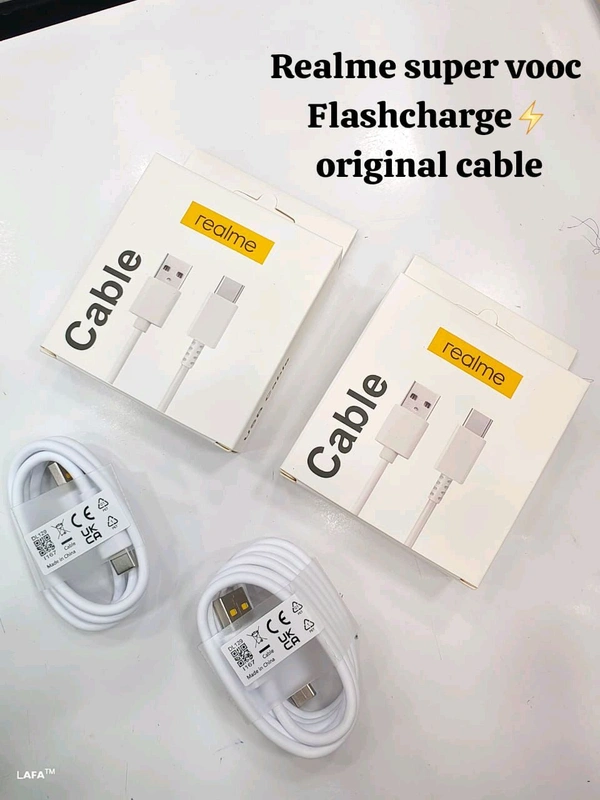 Realme Type-C FlashCharge 💯% Og Quality Cable Box Packing 