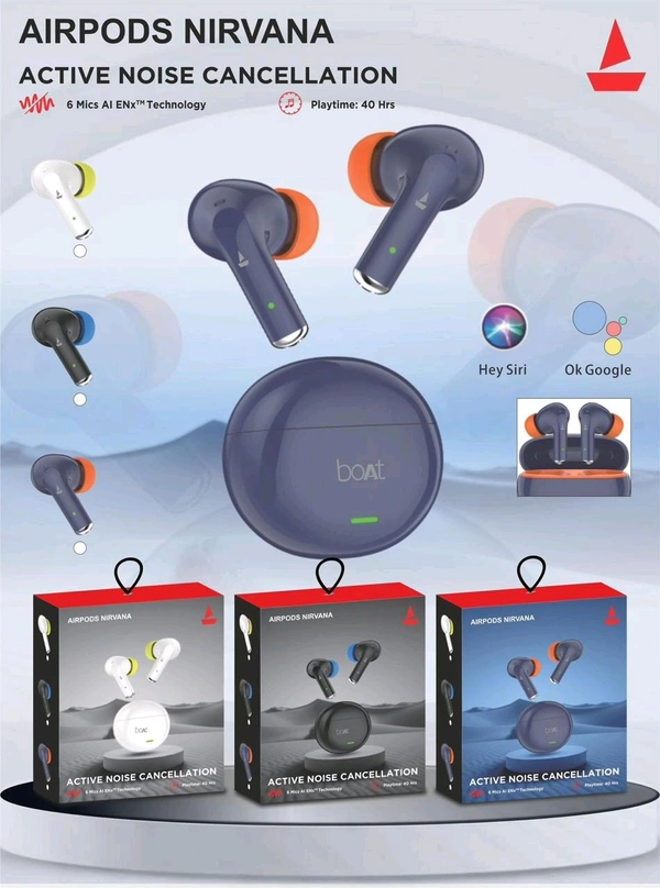 Boat AirPods Nirvana  💯% OG Quality Earbuds China Og 