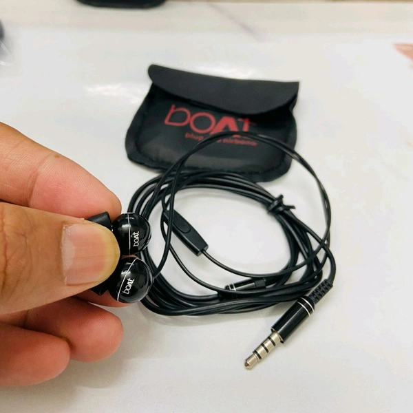 Boat Metal Mic HF 💯% Og Leather Pouch 1by1 Pack