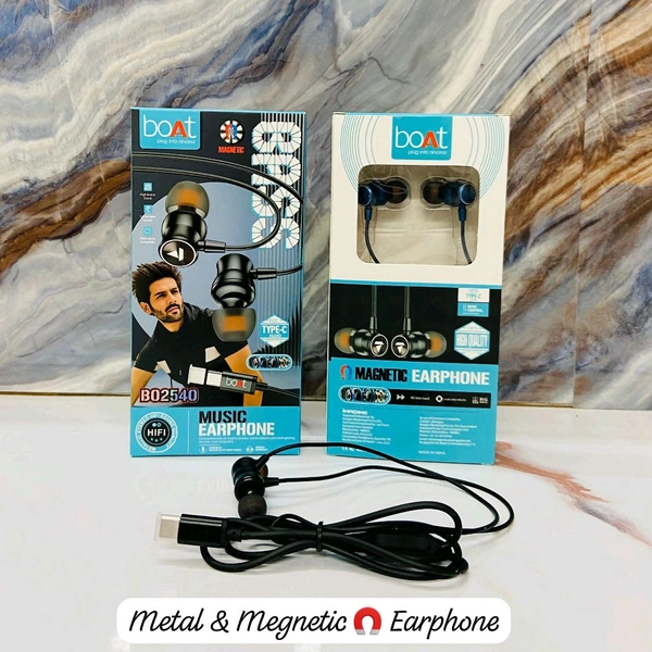 Boat 2540 Type-C Metal & Megantic Earphone Super Premium Quality 