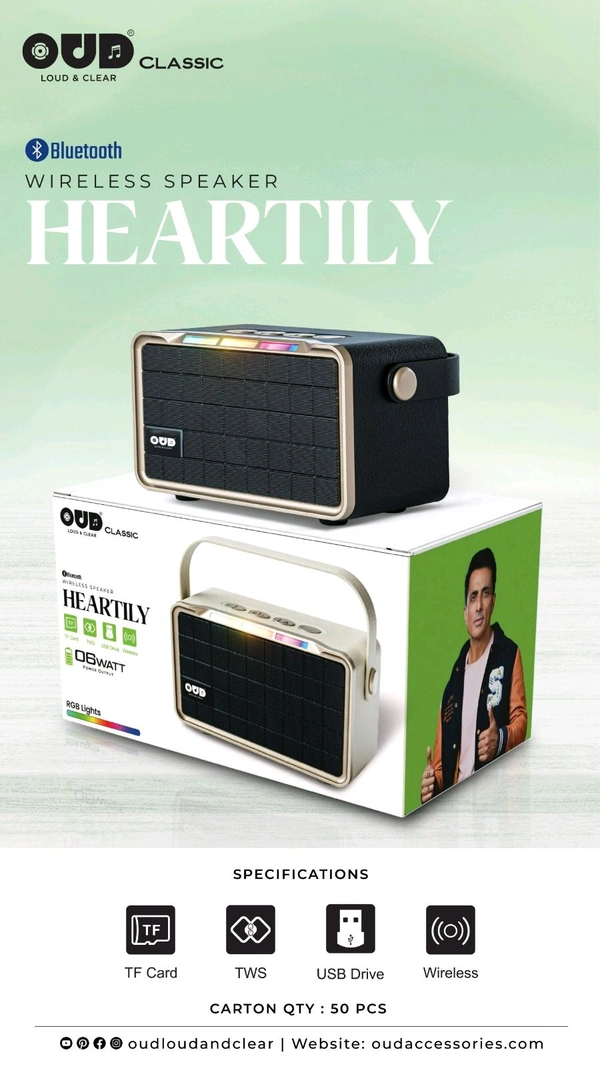 OUD New Heartily 6watt Bluetooth Speaker 🔊