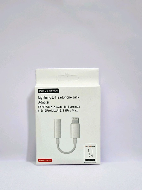 Iphone  Lightning to Headphone 3.5 Jack Adapter With Pop Up Window ForiP7/8/X/XS/Xr/11/11 pro max /12/12Pro Max/13/13Pro Max