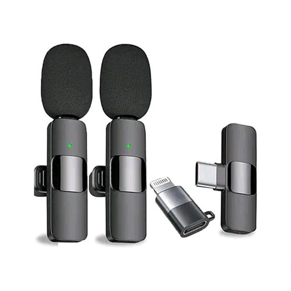 K9 Dual Wireless Clip Microphone Type C & Lightning