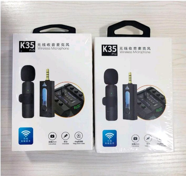 K35 Single Wireless Microphone For 3.5mm Supported Devices (1:2 Microphone)