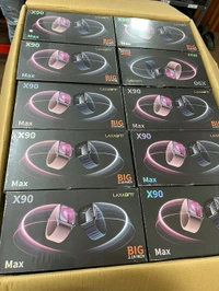 Laxasfit  New X90 Max Smart Watch Full Display Big Size Double Belt 