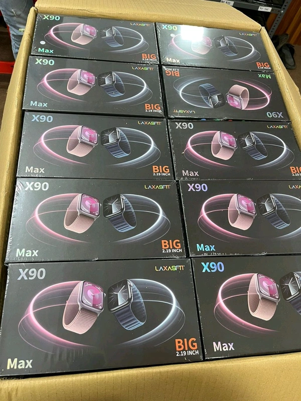 Laxasfit  New X90 Max Smart Watch Full Display Big Size Double Belt 