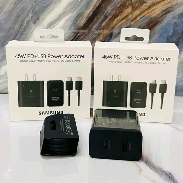 Samsung 45w PD+USB Power Charger 💯% Og Quality 