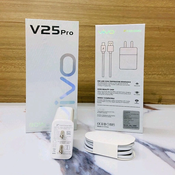 Vivo V25 Pro 80 Watts Flash⚡️Charge 💯% Og China 🇨🇳 Packing