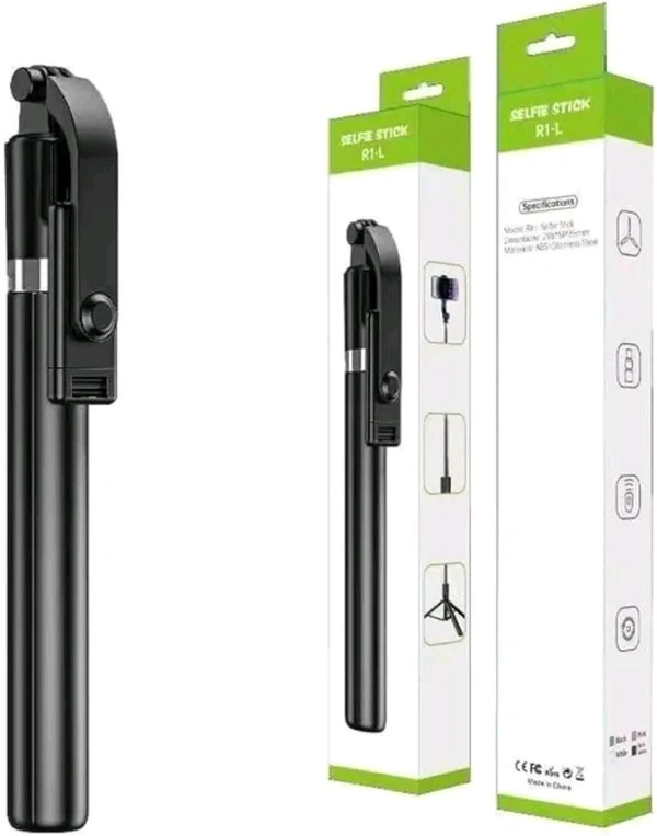 New R1-L Bluetooth Selfie Stick ABS+Stainless Steel Big Size 