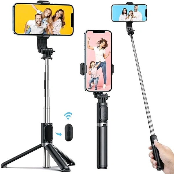 New R1-L Bluetooth Selfie Stick ABS+Stainless Steel Big Size 