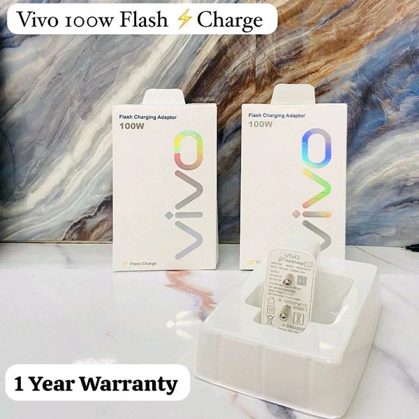 Vivo 100w Flash Charge Adapter 💯% Og 1year Warranty 