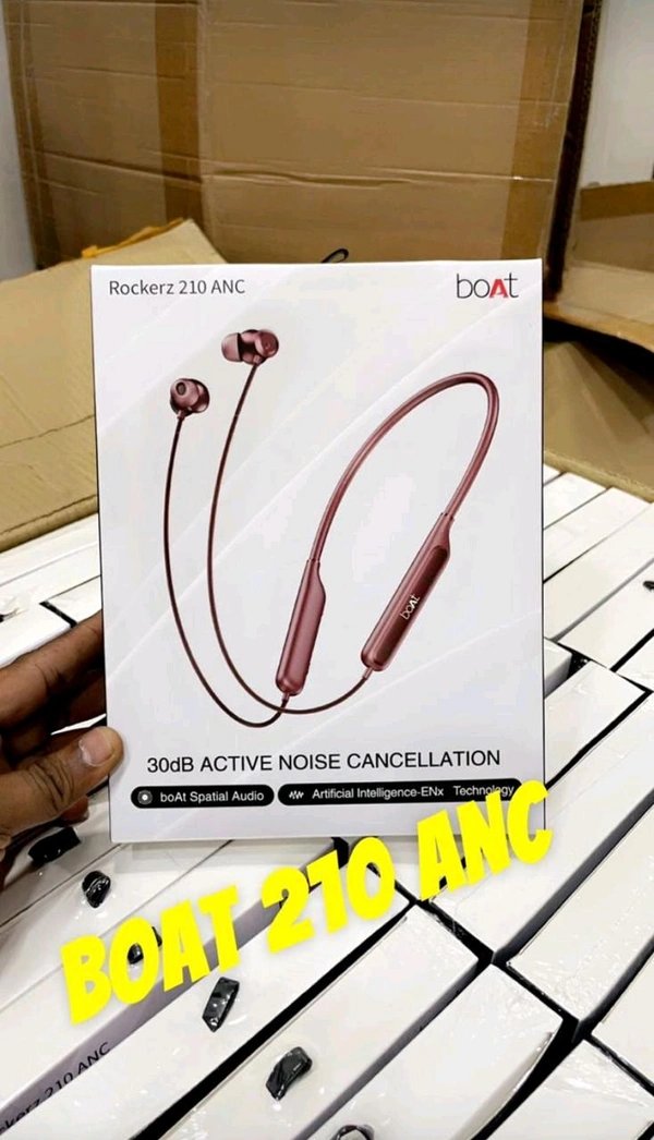 Boat Rockerz 210 Anc Megantic on-Off + Megantic Ear+ Fate Wire+ Big Battery 🔋
