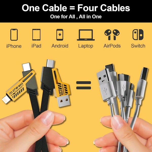 4 in 1 Multi Charging Cable Best Quality 