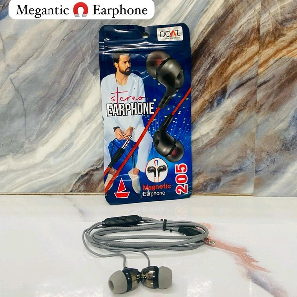 Boat 205 Stereo Sound Megnetic Earphone Super Quality 