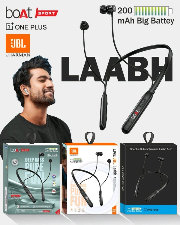 New Laabh Mix Modal 200mAh Battery 🔋 Best Quality Neckband 