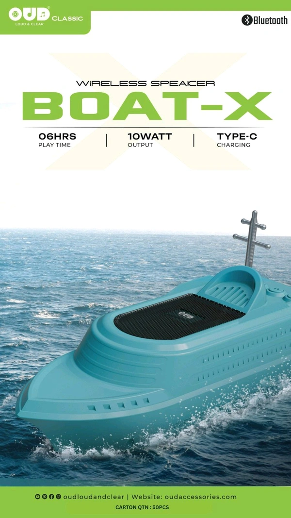 New OUD Boat-X Bluetooth Speaker 🔊